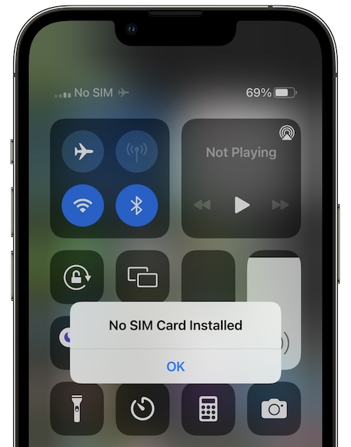 Why ‘No SIM Card Installed’ error occur?