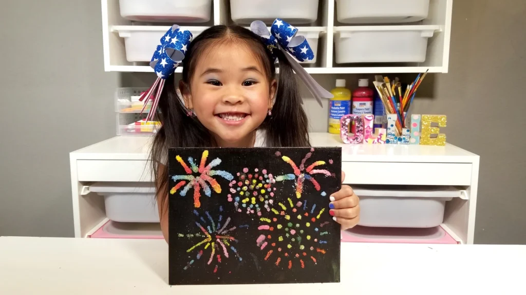 DIY Fireworks Painting 