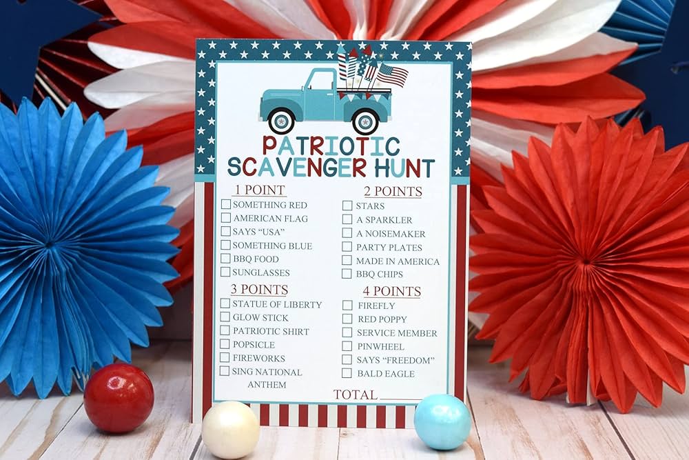 Patriotic Scavenger Hunt 