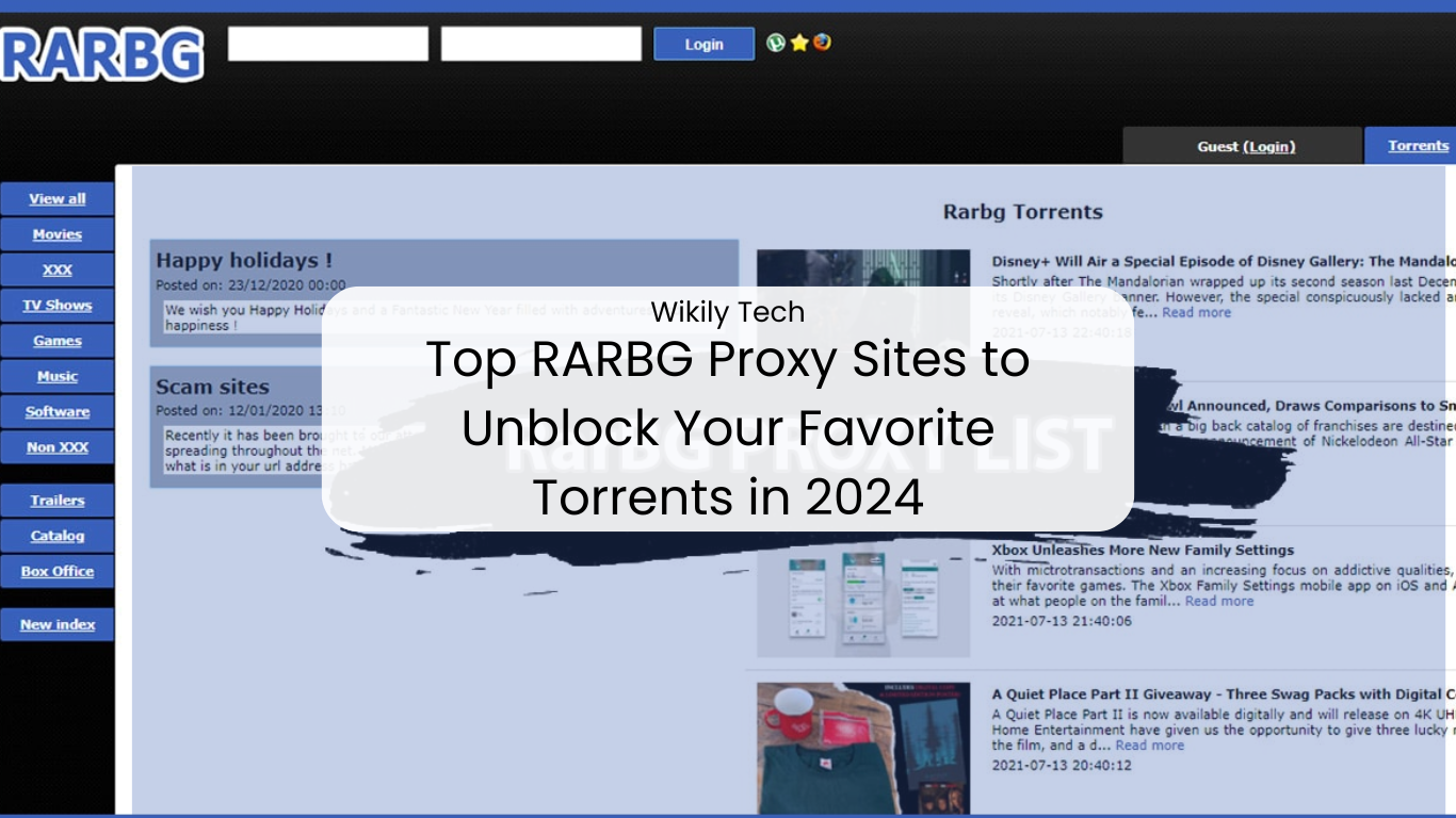 Top RARBG Proxy Sites to Unblock Your Favorite Torrents in 2024